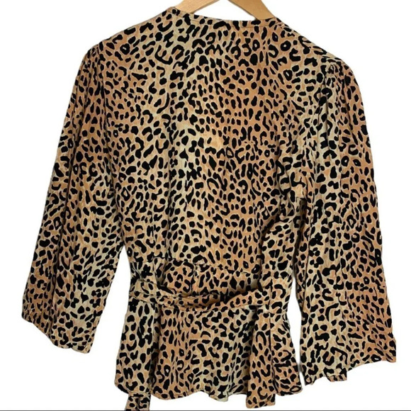 Faithfull The Brand Lavender Top Le Cinq Animal Print Size XS - Picture 3 of 12